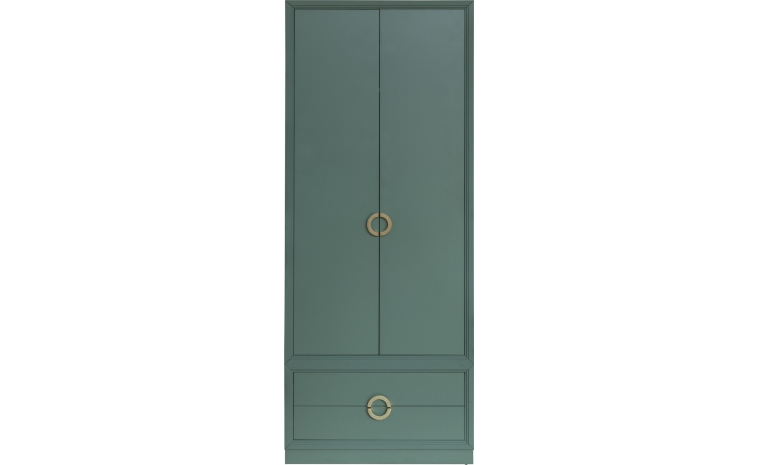 Шкаф для одежды 2д «Флора» П6.980.1.01 - зелёный самшит