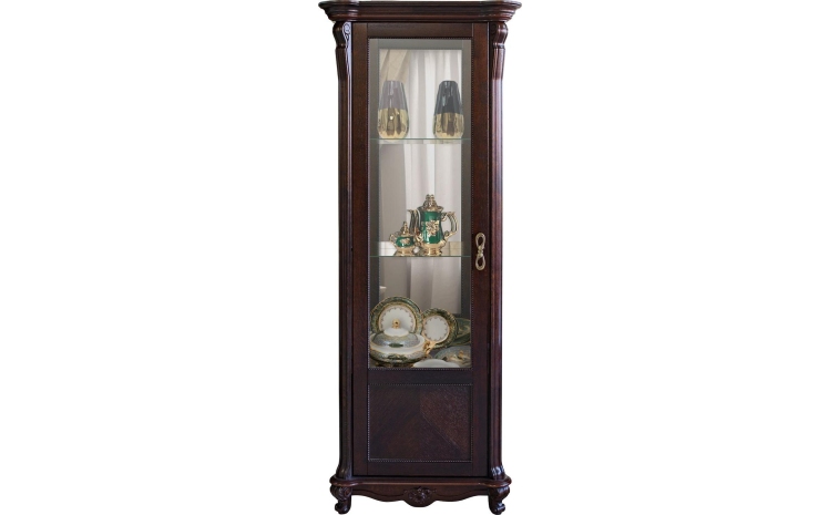 Шкаф-витрина «Алези» П1.350.0.08-01 (П350.08-01) - горячий шоколад