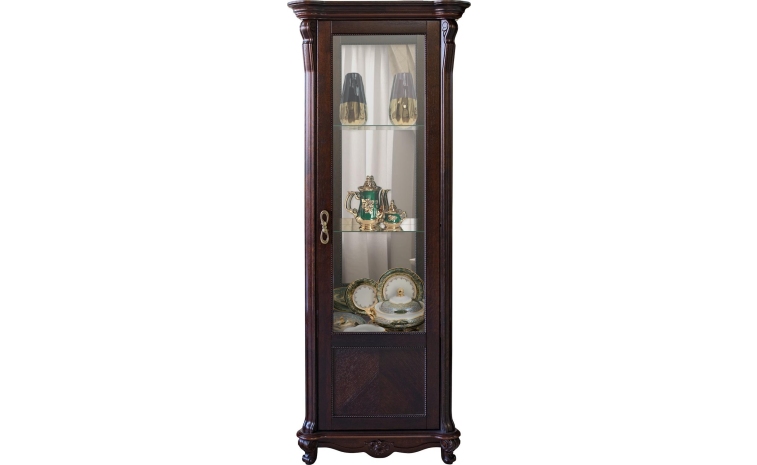 Шкаф-витрина «Алези» П1.350.0.08 (П350.08) - горячий шоколад