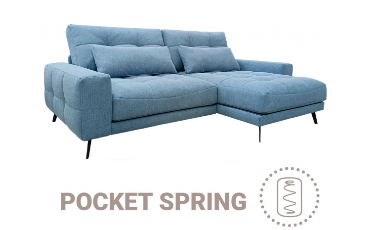 Угловой диван «Амато» (2ML/R.6R/L) - ткань