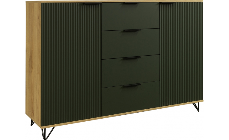 Тумба «Рокси» П6.948.0.08 - грин софт+дуб кантри золотой