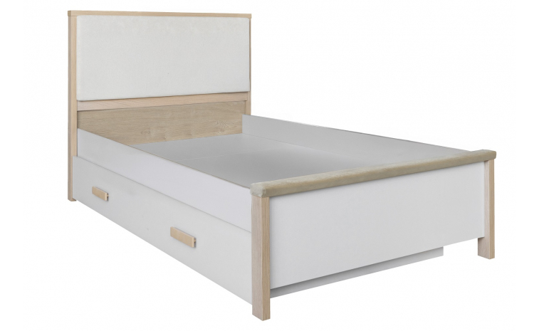 Кровать 1-12 «Портус» П3.600.1.11 - пепел + дуб мадуро