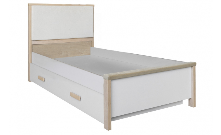 Кровать 1-09 «Портус» П3.600.1.02 - пепел + дуб мадуро