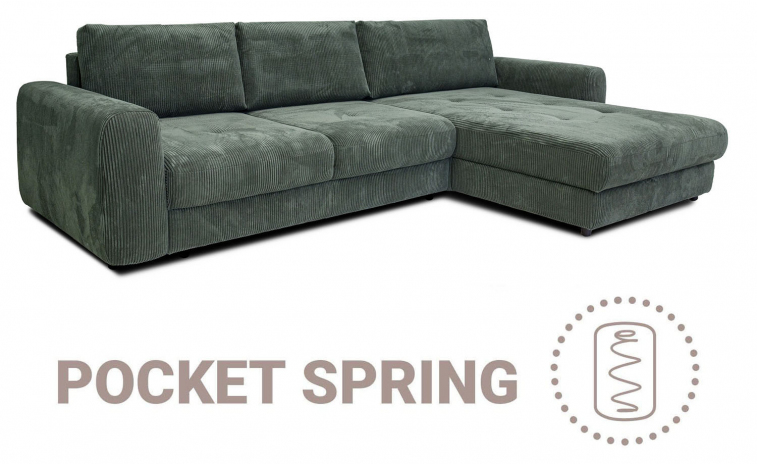 Угловой диван «Адалон» (2ML/R.8MR/L) - ткань