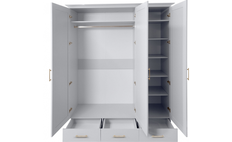 Шкаф для одежды 3Д «Сати» П7.057.1.16 - белый