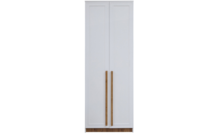 Шкаф для одежды 2д «Порта» П7.061.1.18 - белый + кедр орегон