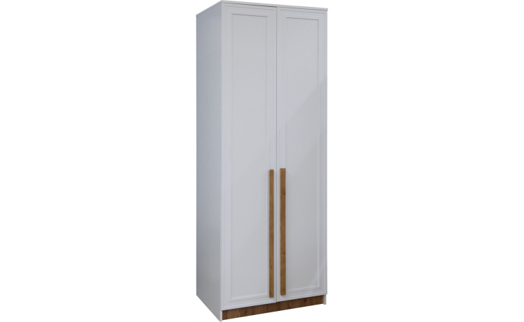 Шкаф для одежды 2д «Порта» П7.061.1.18 - белый + кедр орегон