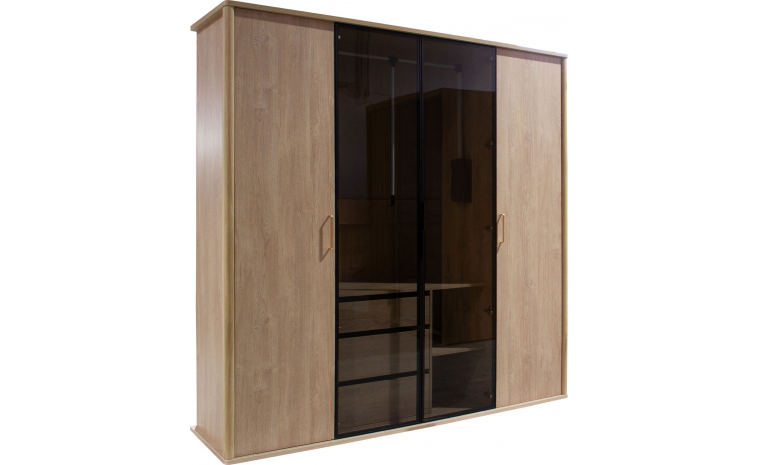 Шкаф для одежды 4д «Поинт» БМ2.665.1.08-01 - дуб мадура