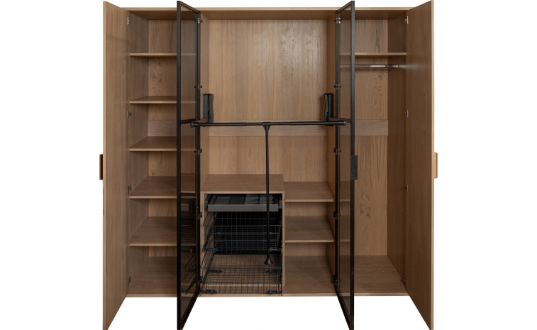 Шкаф для одежды 4д «Поинт» БМ2.665.1.08-01 - дуб мадура