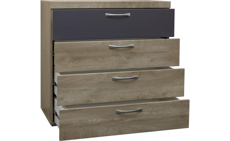 Комод «Амаранти» П571.02 - дуб тобакко синхро + шагрень графит