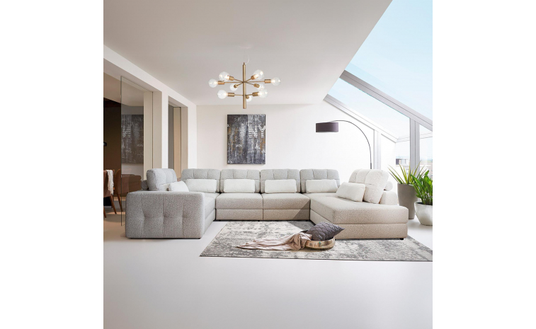 Угловой диван «Мелдон» (1L.90.10M.10M.90.4R) - ткань