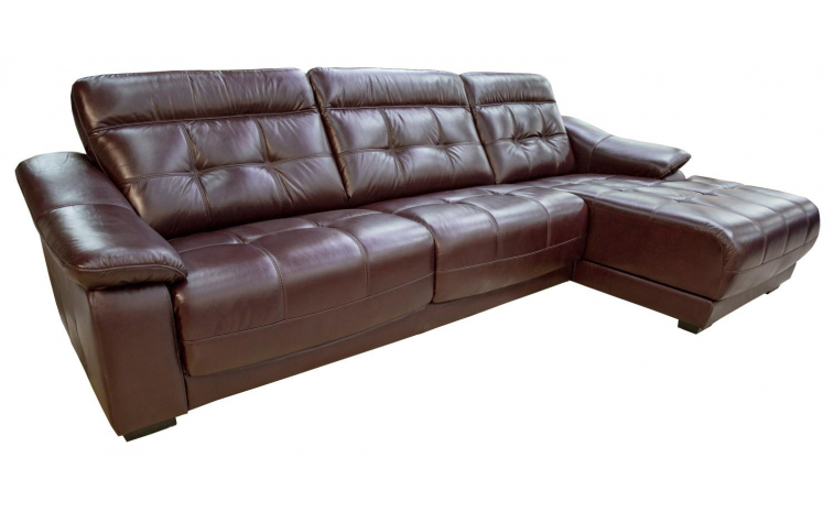Угловой диван «Мирано» (3mL/R8mR/L) - натуральная кожа
