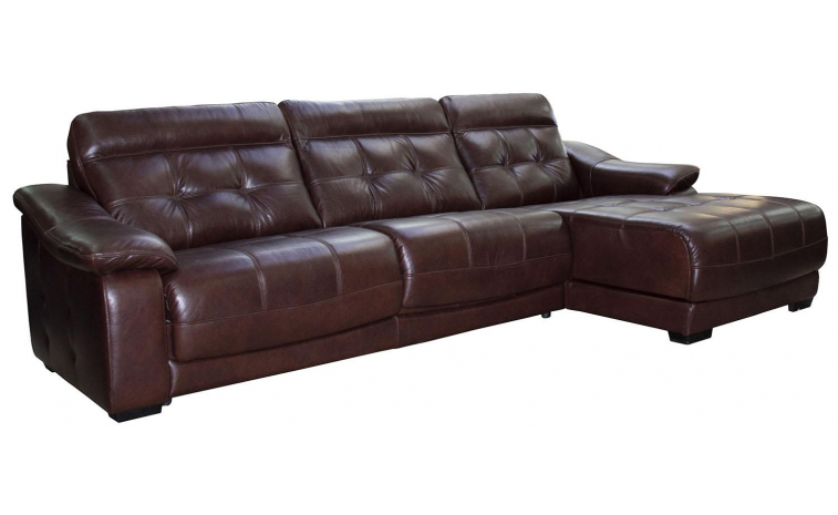 Угловой диван «Мирано» (3mL/R8mR/L) - промо - натуральная кожа